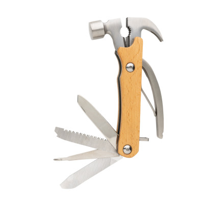 Wooden multi-tool hammer