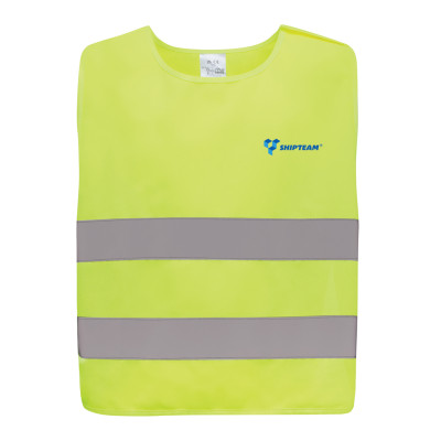 GRS recycled PET high-visibility safety vest 7-12 years