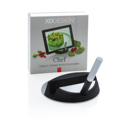 Chef tablet stand with touchpen