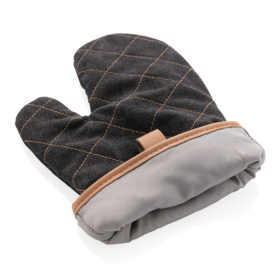 Deluxe canvas oven mitt