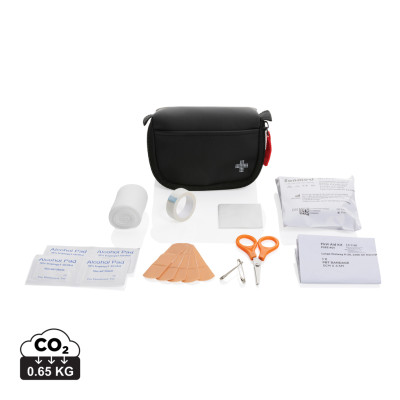 RCS recycled nubuck PU pouch first aid set mailable