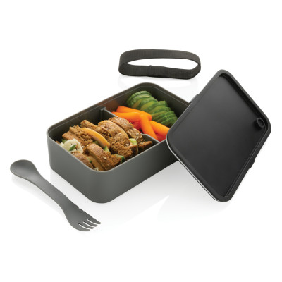 GRS recycled PP lunch box with spork