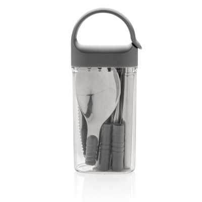 Pocketsize reusable cutlery set on-the-go