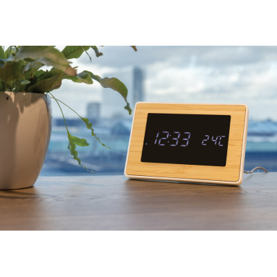 Utah RCS recycled plastic and bamboo LED clock