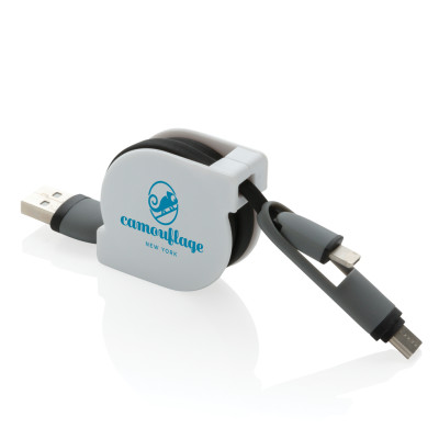 3-in-1 retractable cable