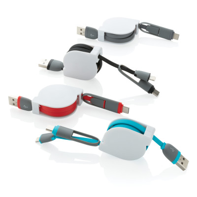 3-in-1 retractable cable