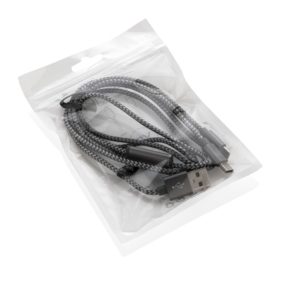 3-in-1 braided cable