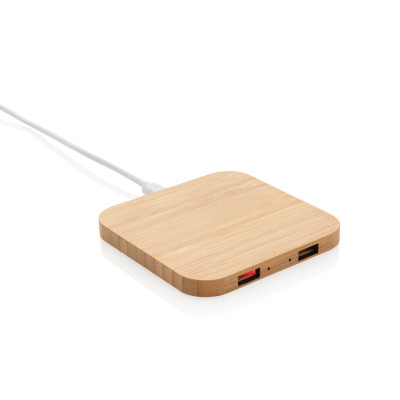 Bamboo 5W belaidis įkroviklis su USB