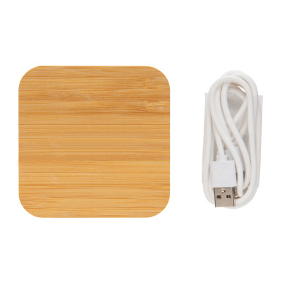 Bamboo 5W belaidis įkroviklis su USB