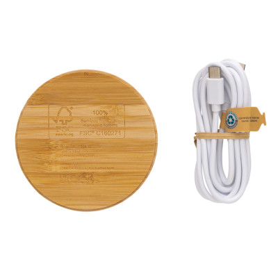 Bamboo 15W wireless charger