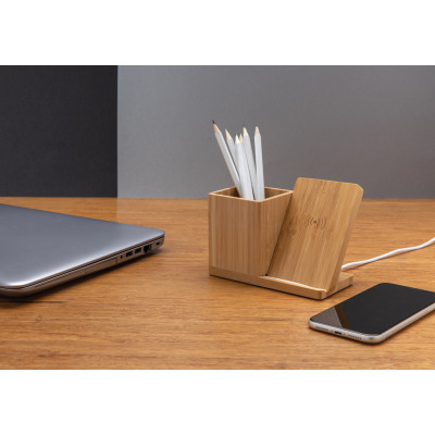 Calgary bamboo 10W wireless charger