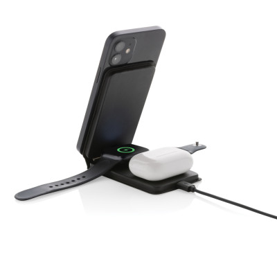 Swiss Peak RCS rPU 15W  3-in-1 magnetic wireless charger