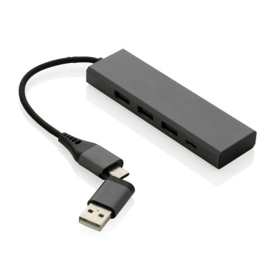  Terra RCS perdirbto aliuminio šakotuvas su 3 USB prievadais