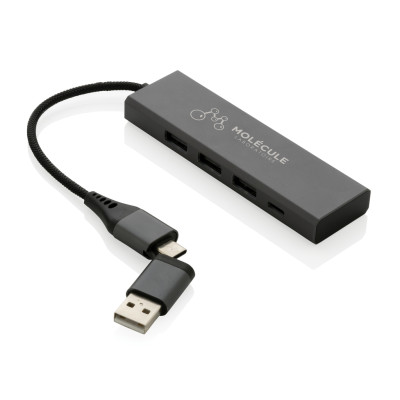  Terra RCS perdirbto aliuminio šakotuvas su 3 USB prievadais