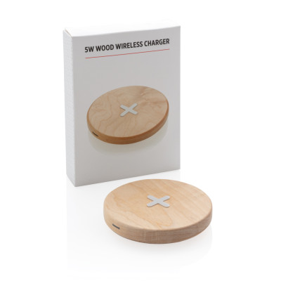 5W wood wireless charger