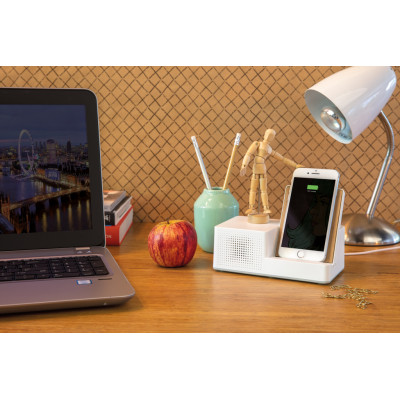 Ontario 5W wireless charger with speaker