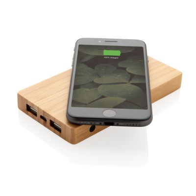 Bamboo 4.000 mAh belaidis 5W Powerbank