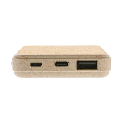 Cork and Wheat 5.000 mAh pocket powerbank