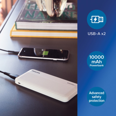  „Philips“ 10 000 mAh plonas maitinimo blokas