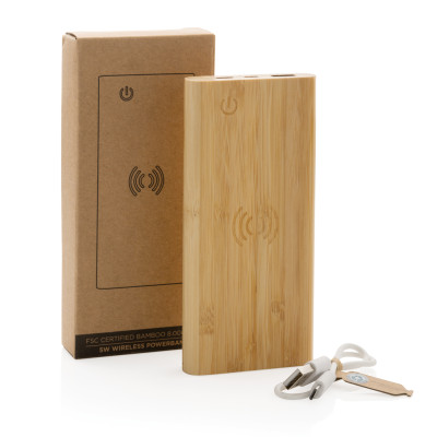 Bamboo 8.000 mAh 5W belaidis maitinimo blokas