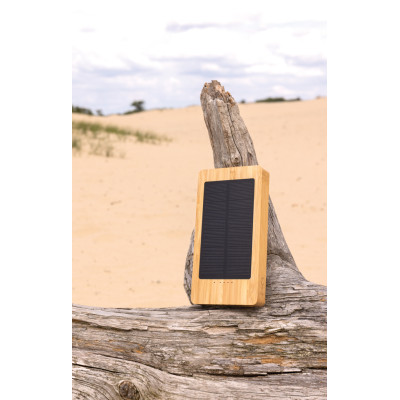 Sunwick 10.000 mAh Bamboo solar powerbank