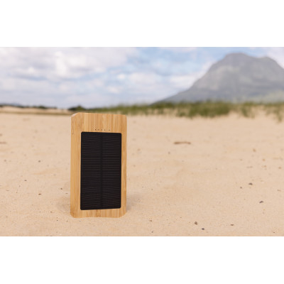 Sunwick 10.000 mAh Bamboo solar powerbank