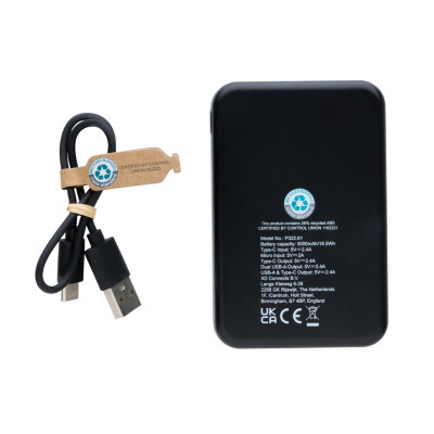 RCS recycled plastic 5.000 mAh powerbank