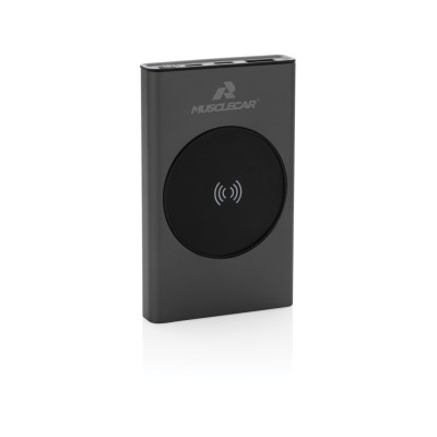 Terra RCS recycled aluminium 5000 mAh powerbank 5W wireless