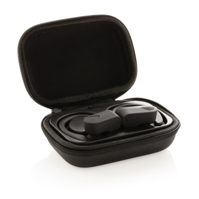 TWS sport earbuds in charging case