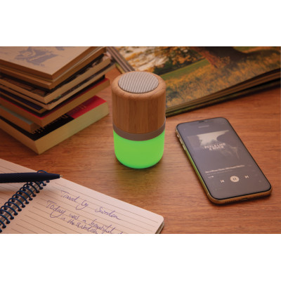 Bamboo colour changing 3W speaker light