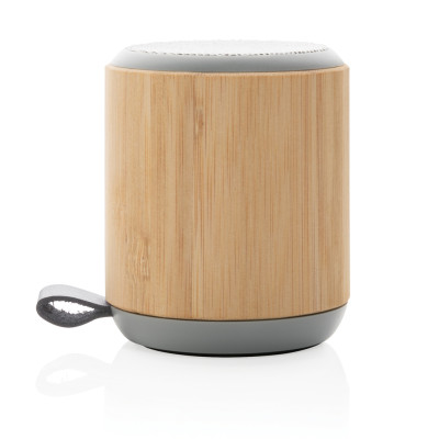 Bamboo and fabric 3W wireless speaker