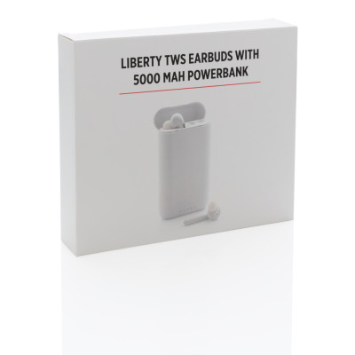 Liberty TWS earbuds with 5.000 mAh powerbank