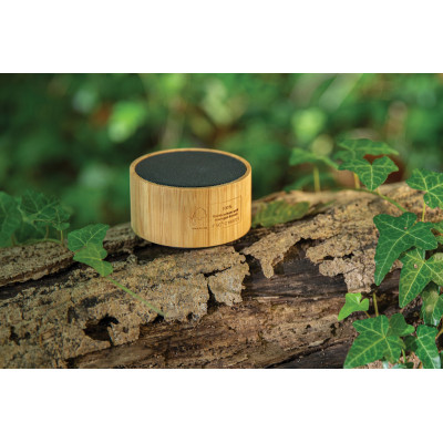 RCS recycled plastic and bamboo 3W wireless speaker