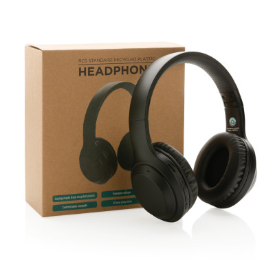 RCS standard recycled plastic headphone