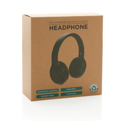 RCS standard recycled plastic headphone