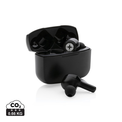 RCS recycled plastic Swiss Peak ANC TWS earbuds