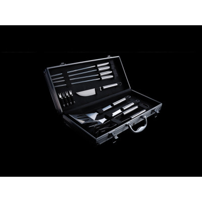 12 pcs barbecue set in aluminium box