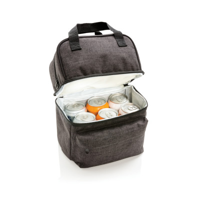 Cooler bag with 2 insulated compartments