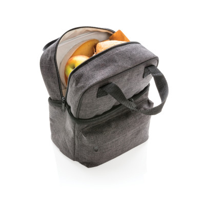 Cooler bag with 2 insulated compartments