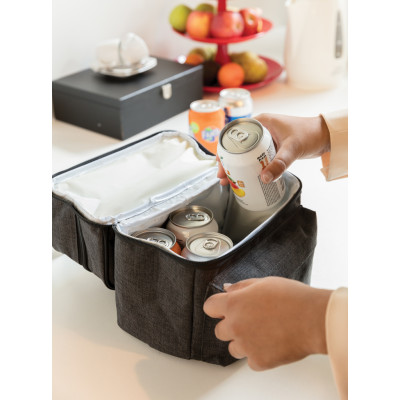 Cooler bag with 2 insulated compartments