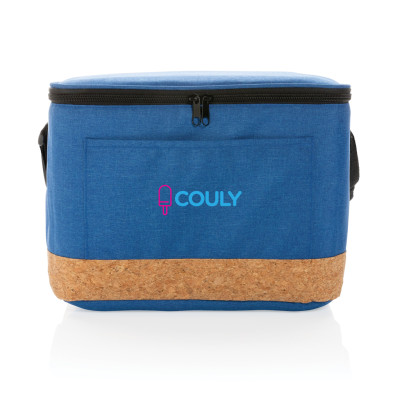 Impact AWARE™ XL RPET two tone cooler bag with cork detail