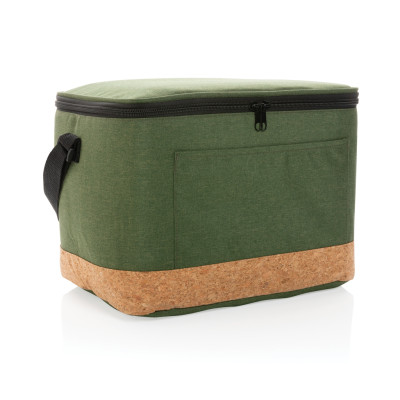 Impact AWARE™ XL RPET two tone cooler bag with cork detail