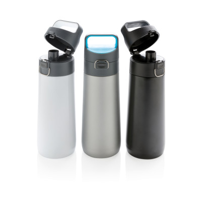 Hydrate leak proof lockable vacuum bottle