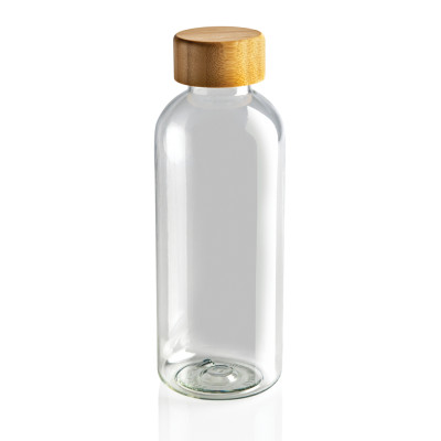 RCS RPET bottle with bamboo lid