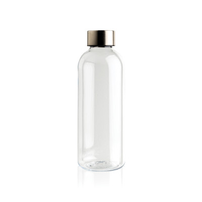 Leakproof water bottle with metallic lid