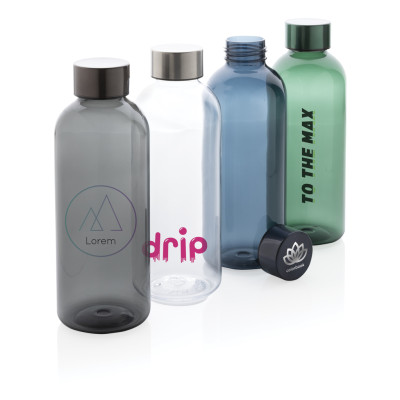 Leakproof water bottle with metallic lid