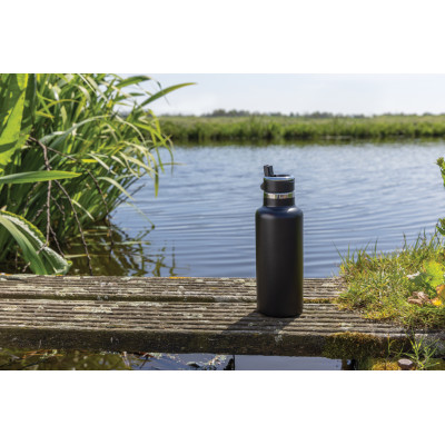 Hydro RCS recycled stainless steel vacuum bottle with spout