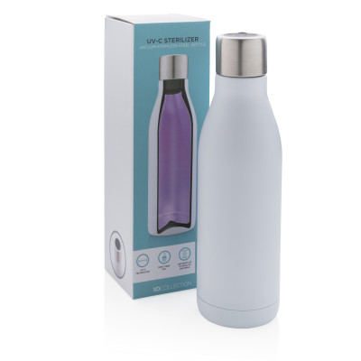 UV-C steriliser vacuum stainless steel bottle