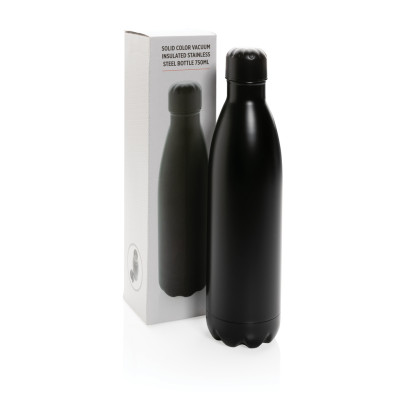 Solid colour vacuum stainless steel bottle 750ml