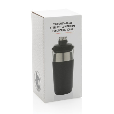 Vacuum stainless steel dual function lid bottle 500ml